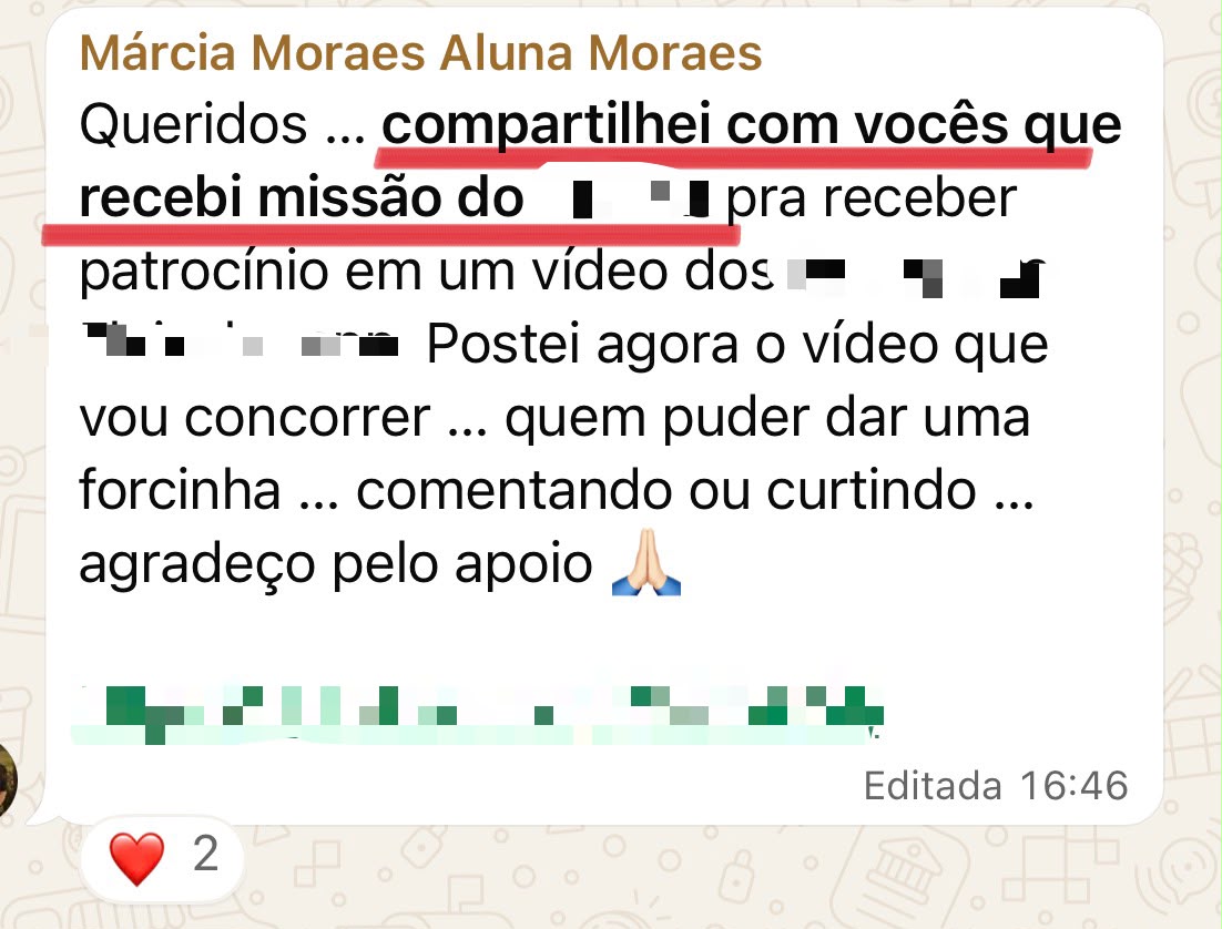 Aluna recebeu convite de patrocínio de marca