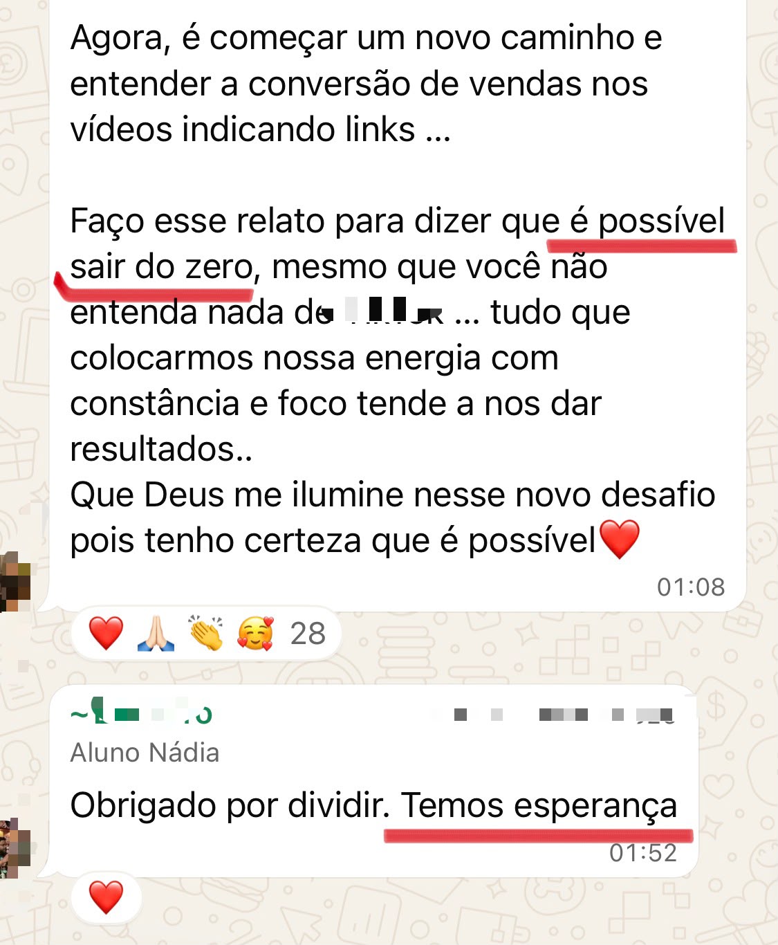 Aluna conta que é possível sair do zero mesmo sem entender nada