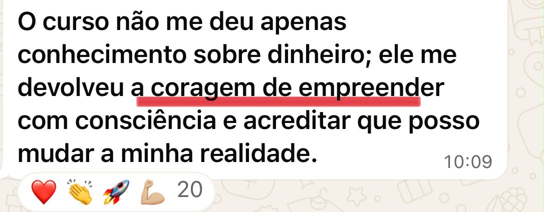 Depoimento: o curso devolveu a coragem de empreender